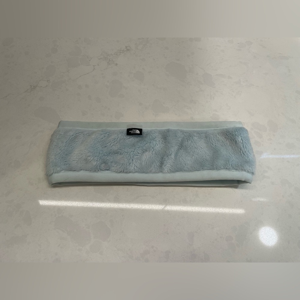 The North Face Light Blue Osito Fuzzy Headband‎ Earband Size Youth Medium